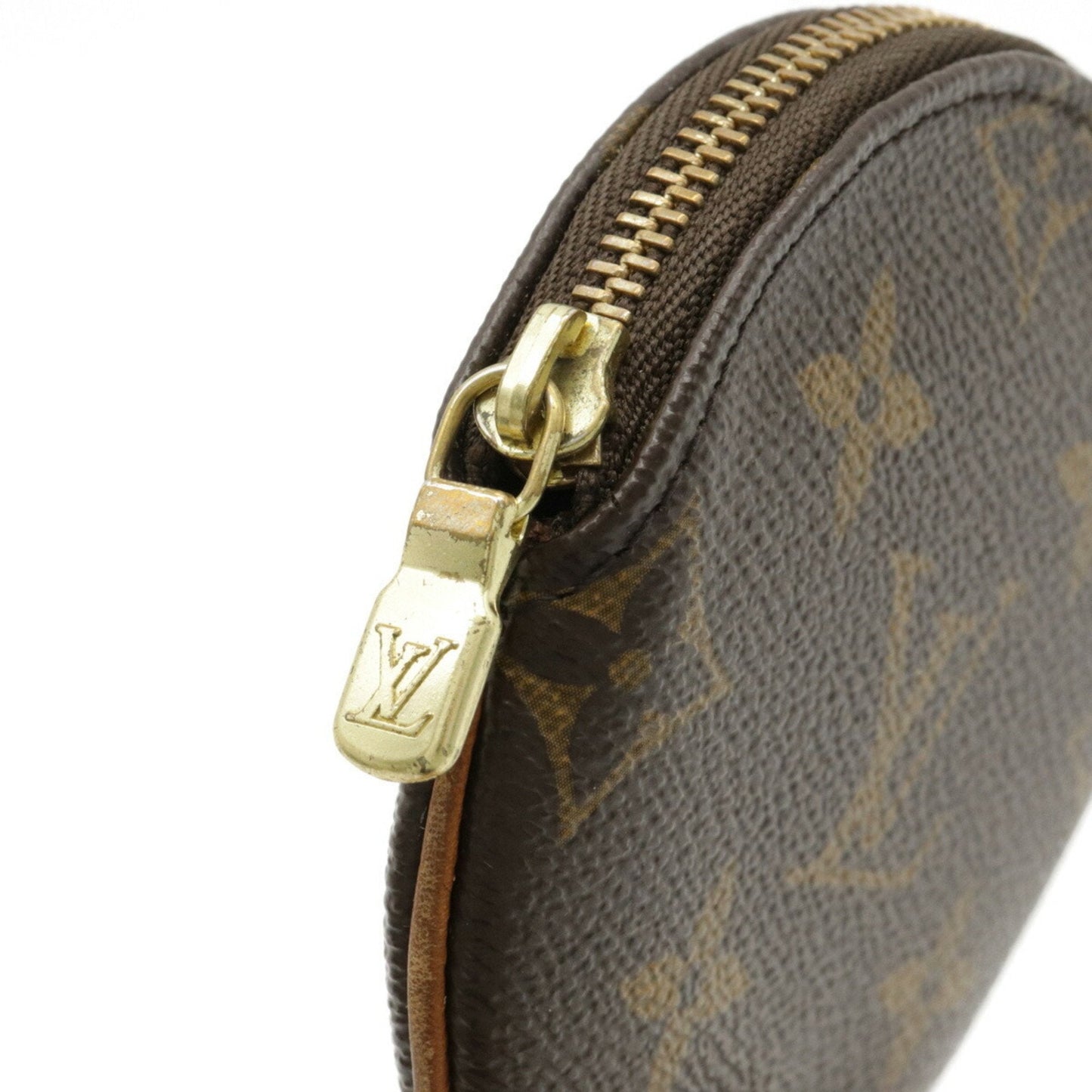 Louis Vuitton Brown Canvas Porte Monnaie Rond wallet accessories