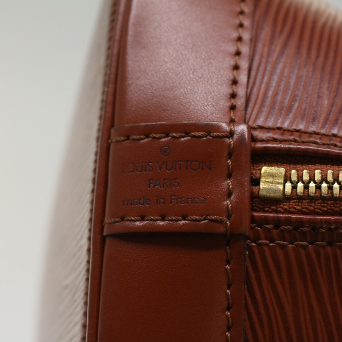 LOUIS VUITTON Epi Alma Hand Bag Brown M5214D LV  48436