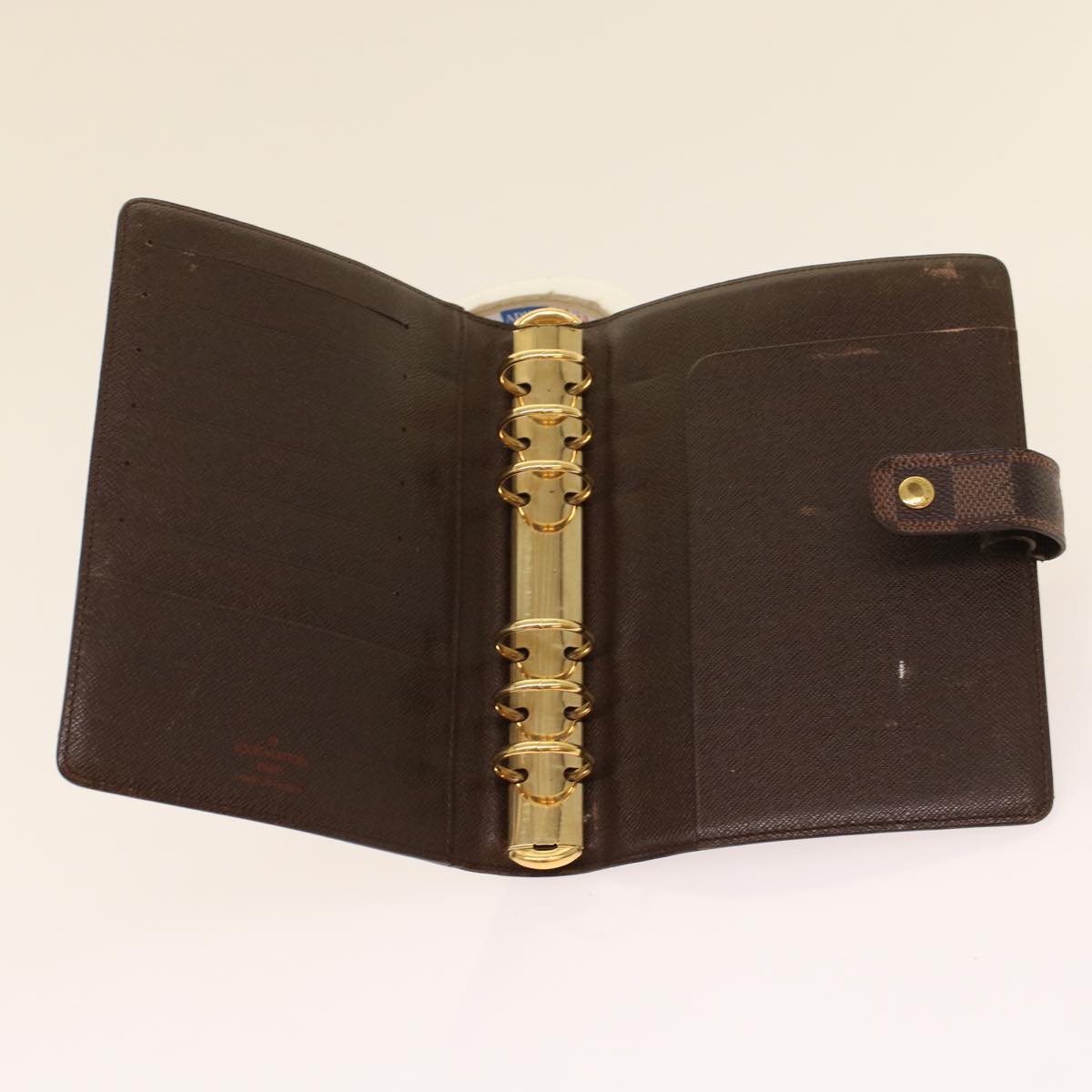 LOUIS VUITTON Damier Ebene Agenda MM Day Planner Cover R20240 LV  48543