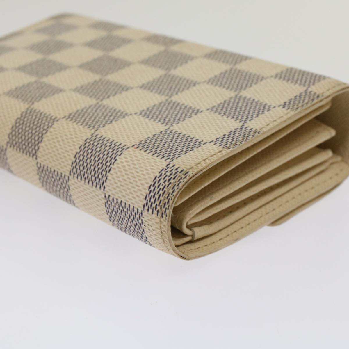LOUIS VUITTON Damier Azur Portefeuille Alexandra Wallet N63068 LV  48625