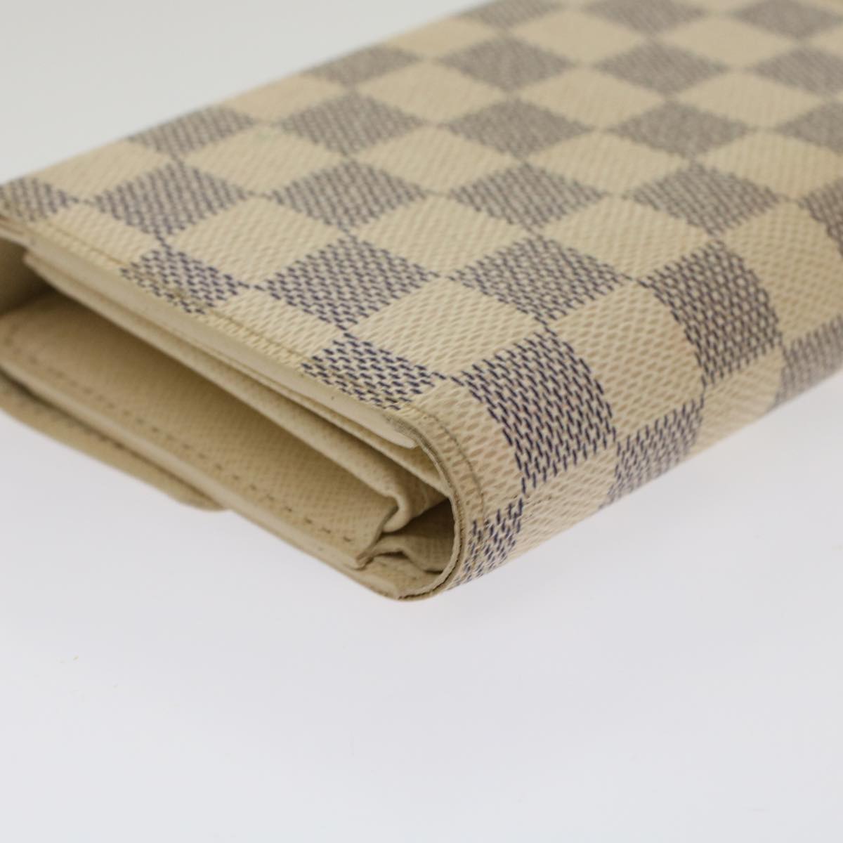 LOUIS VUITTON Damier Azur Portefeuille Alexandra Wallet N63068 LV  48625