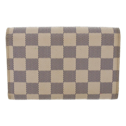 LOUIS VUITTON Damier Azur Portefeuille Alexandra Wallet N63068 LV  48625