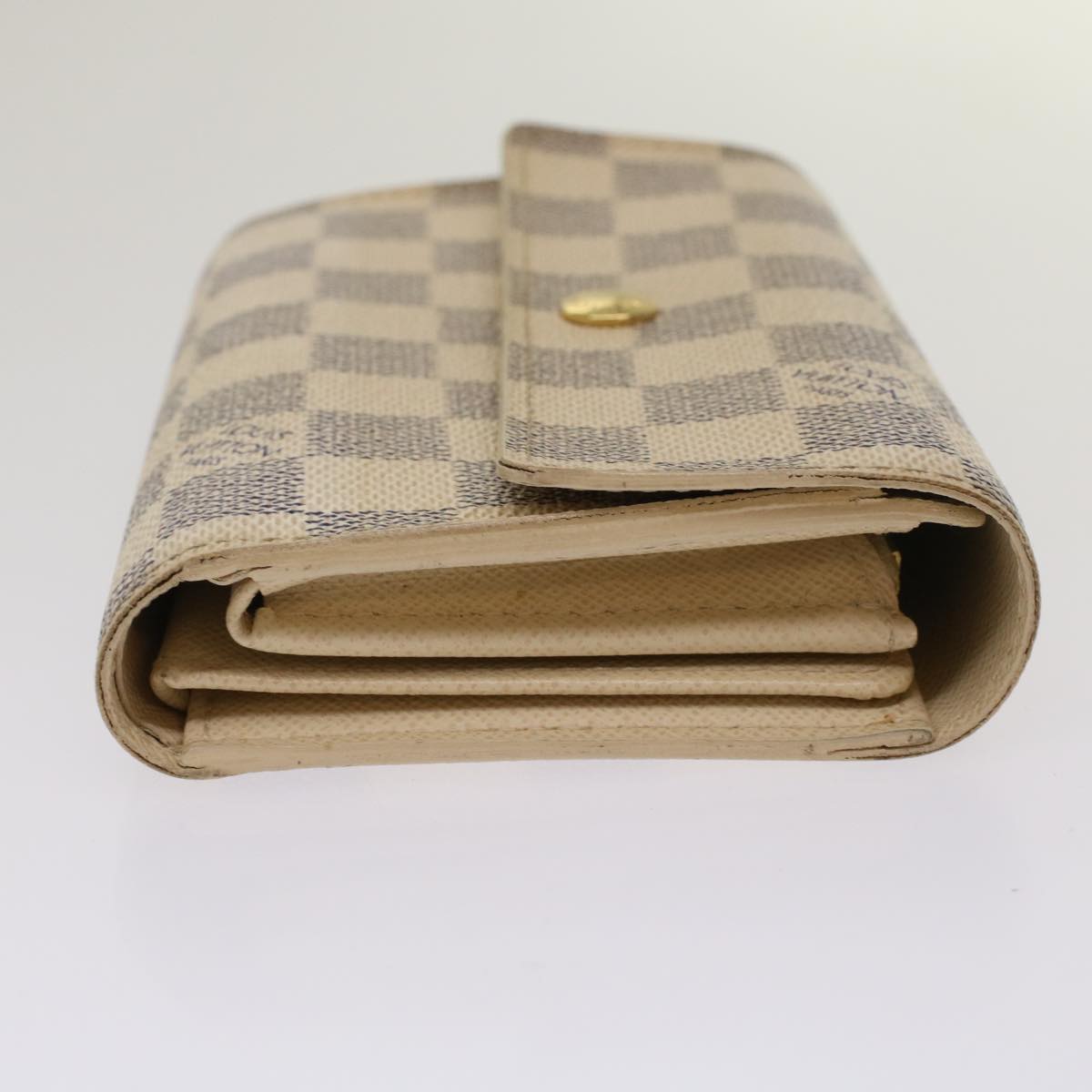 LOUIS VUITTON Damier Azur Portefeuille Alexandra Wallet N63068 LV  48625