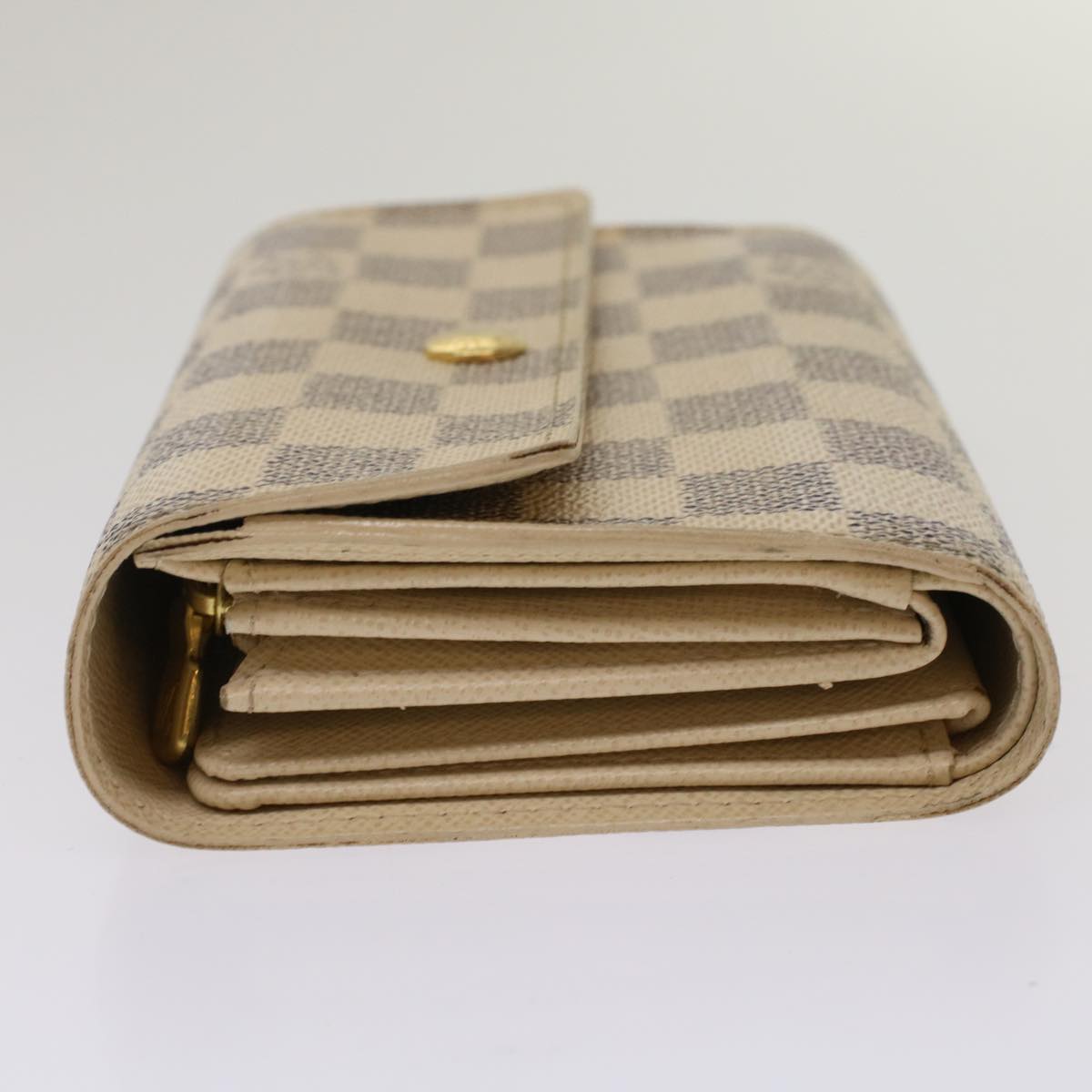 LOUIS VUITTON Damier Azur Portefeuille Alexandra Wallet N63068 LV  48625
