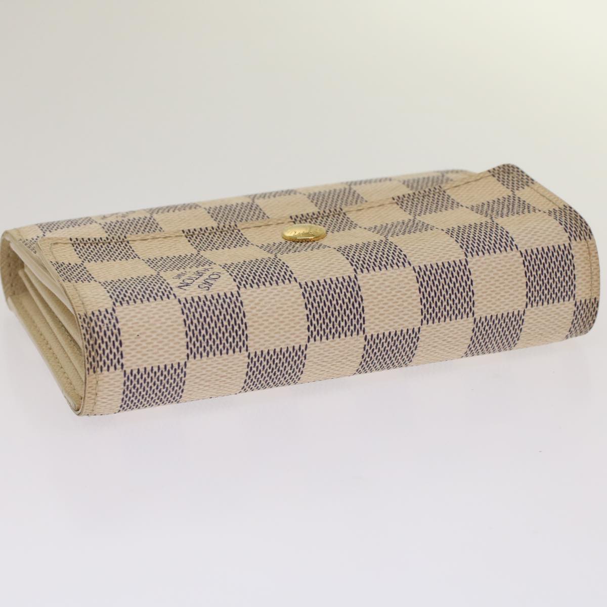 LOUIS VUITTON Damier Azur Portefeuille Alexandra Wallet N63068 LV  48625