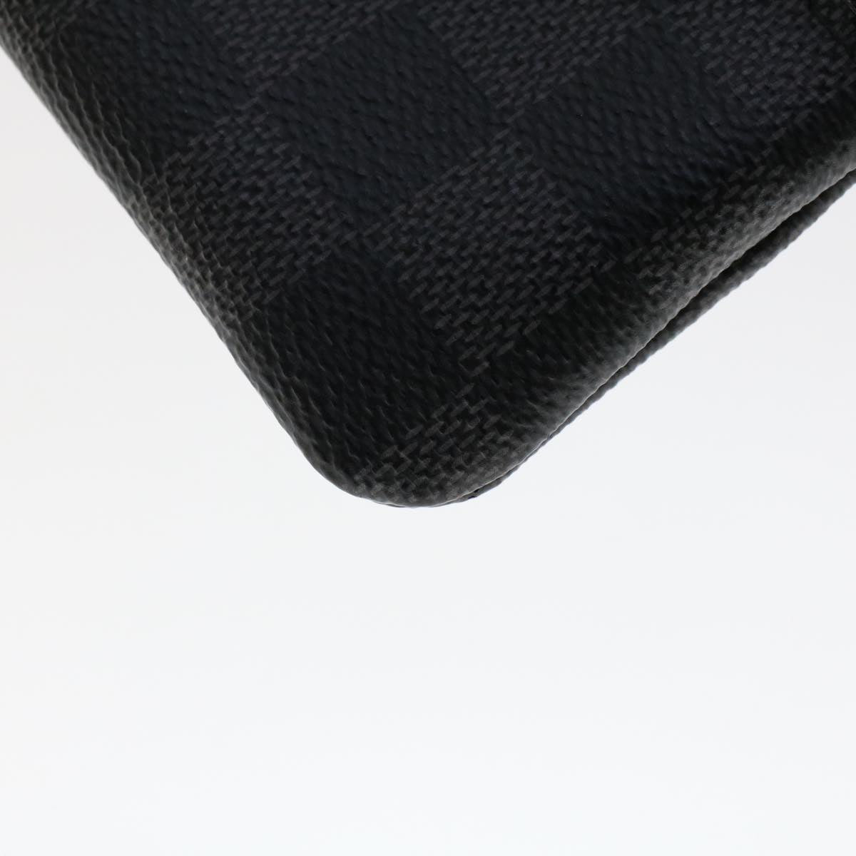 LOUIS VUITTON Damier Graphite Pochette Cles Coin Purse N60155 LV  48781