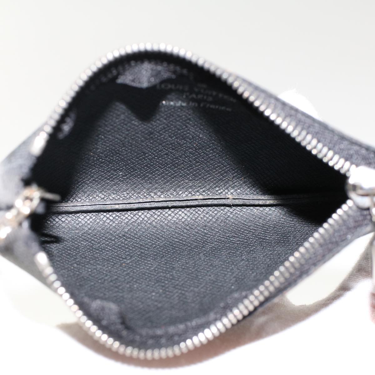 LOUIS VUITTON Damier Graphite Pochette Cles Coin Purse N60155 LV  48781