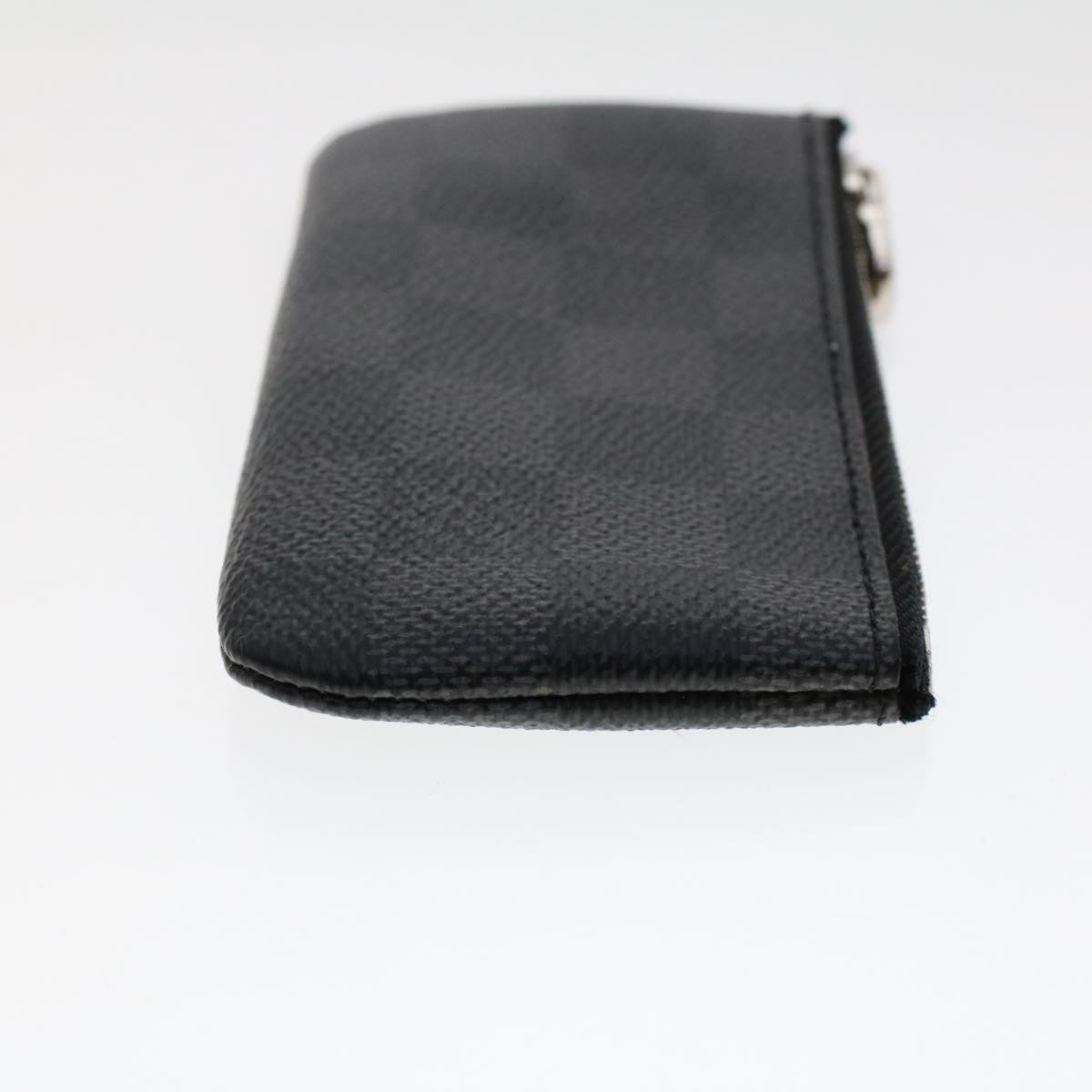 LOUIS VUITTON Damier Graphite Pochette Cles Coin Purse N60155 LV  48781