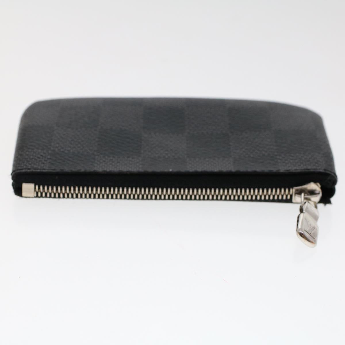 LOUIS VUITTON Damier Graphite Pochette Cles Coin Purse N60155 LV  48781