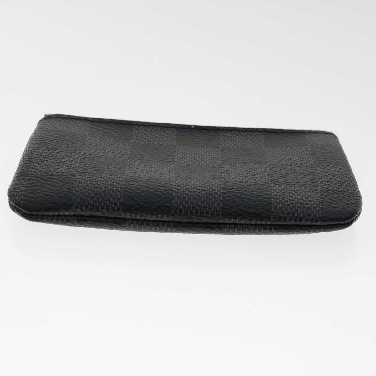 LOUIS VUITTON Damier Graphite Pochette Cles Coin Purse N60155 LV  48781