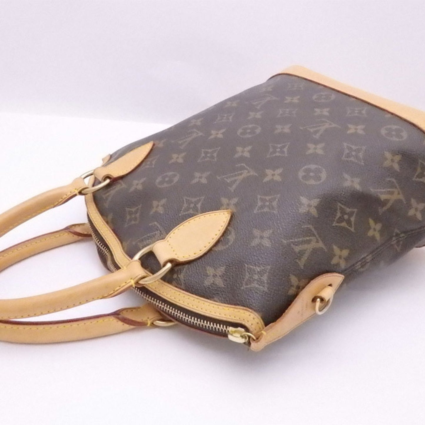 Louis Vuitton Brown Canvas Lockit handbag bag