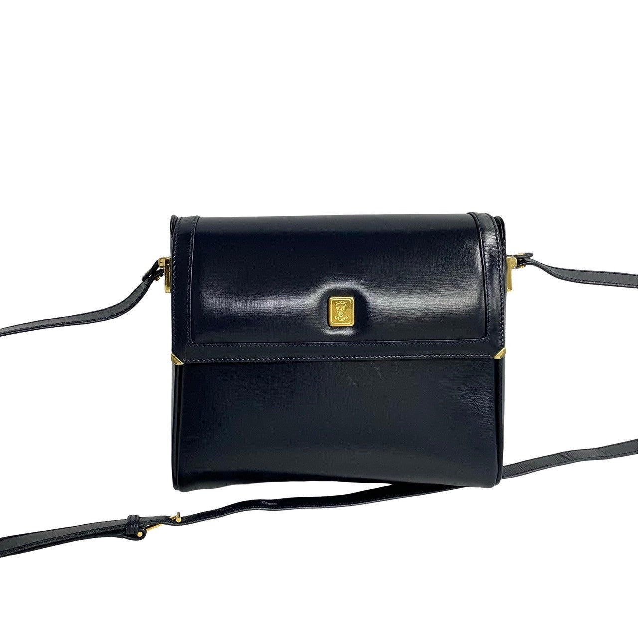 GUCCI Shoulder Bag leather Navy