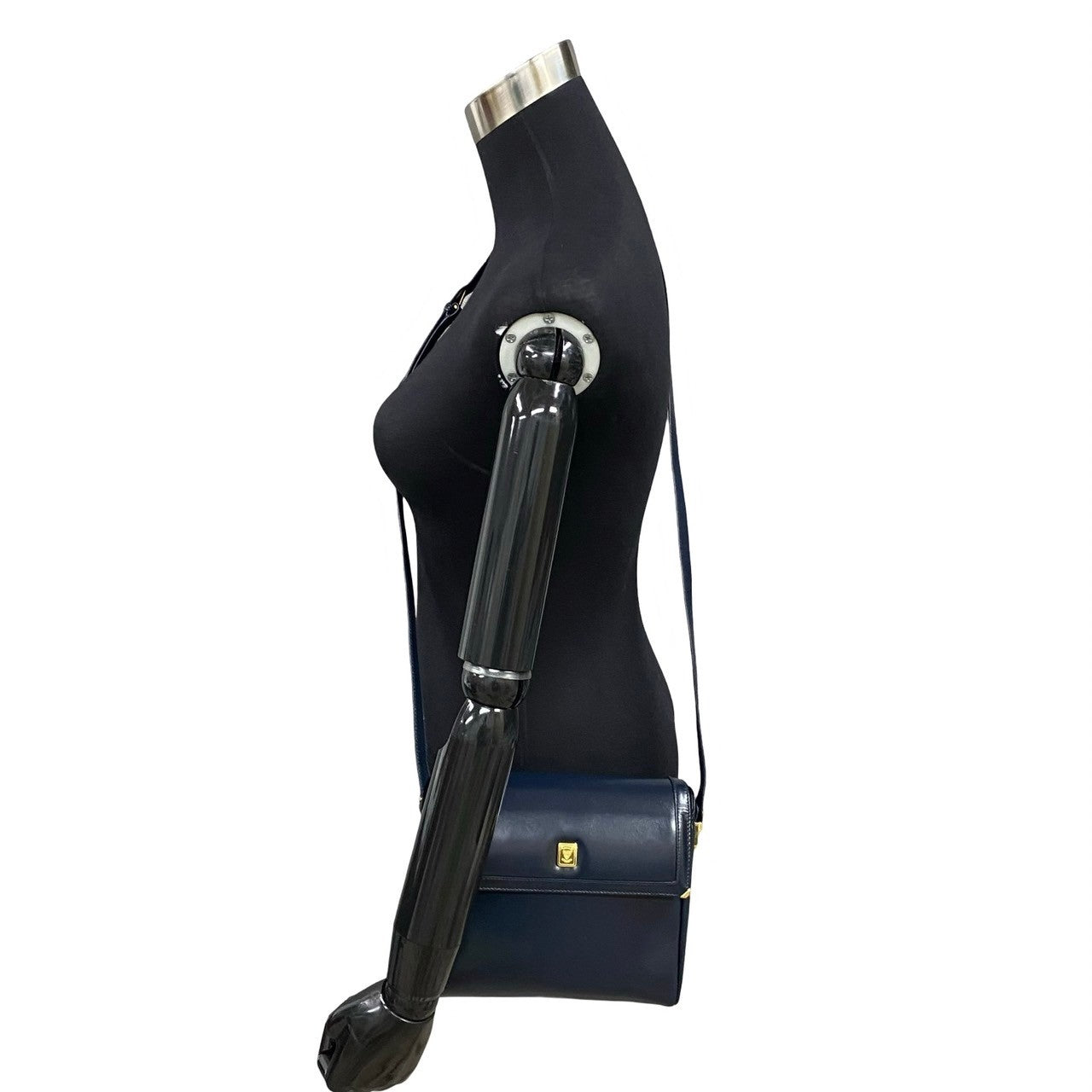 GUCCI Shoulder Bag leather Navy