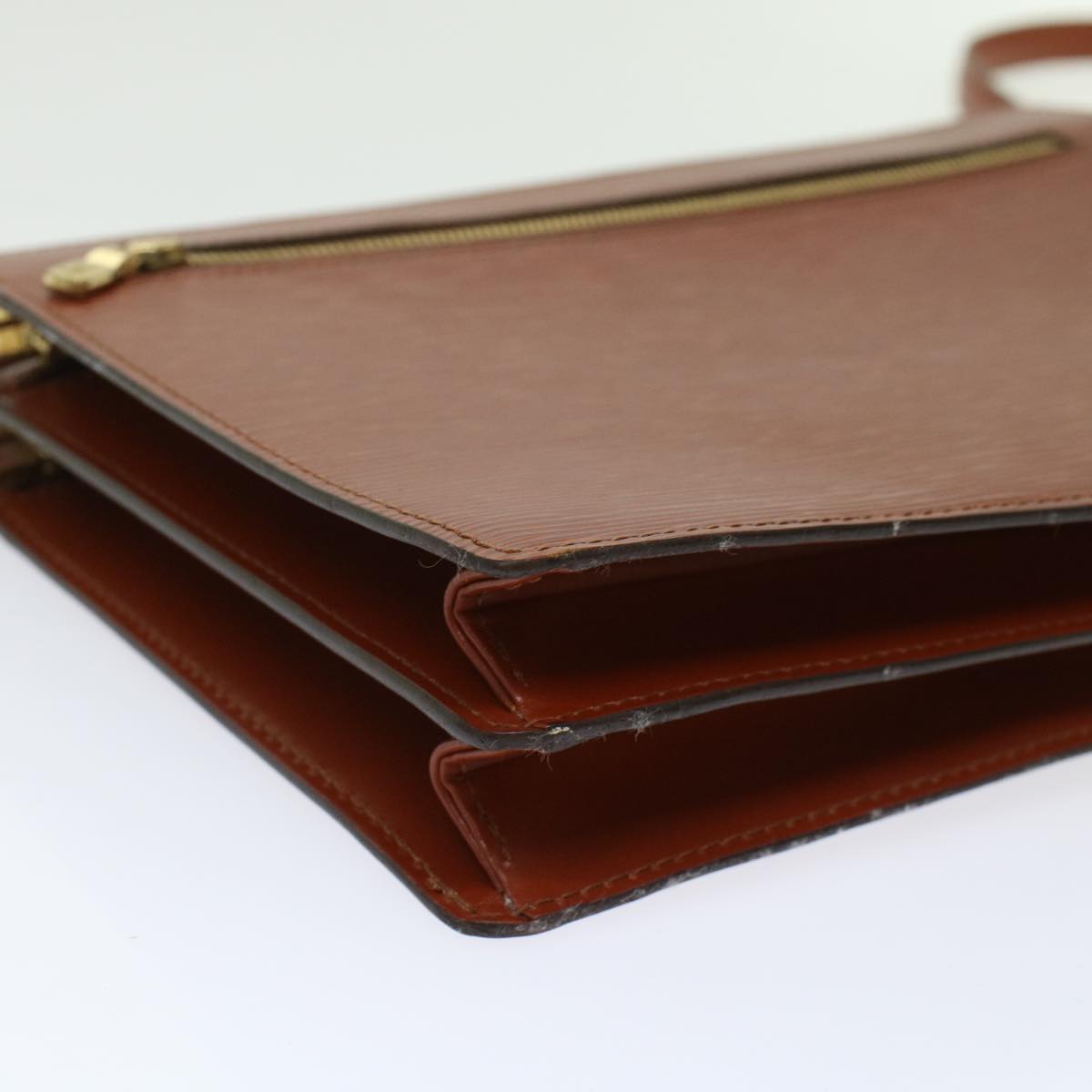 LOUIS VUITTON Epi Angian Clutch Bag Brown M52113 LV  48959