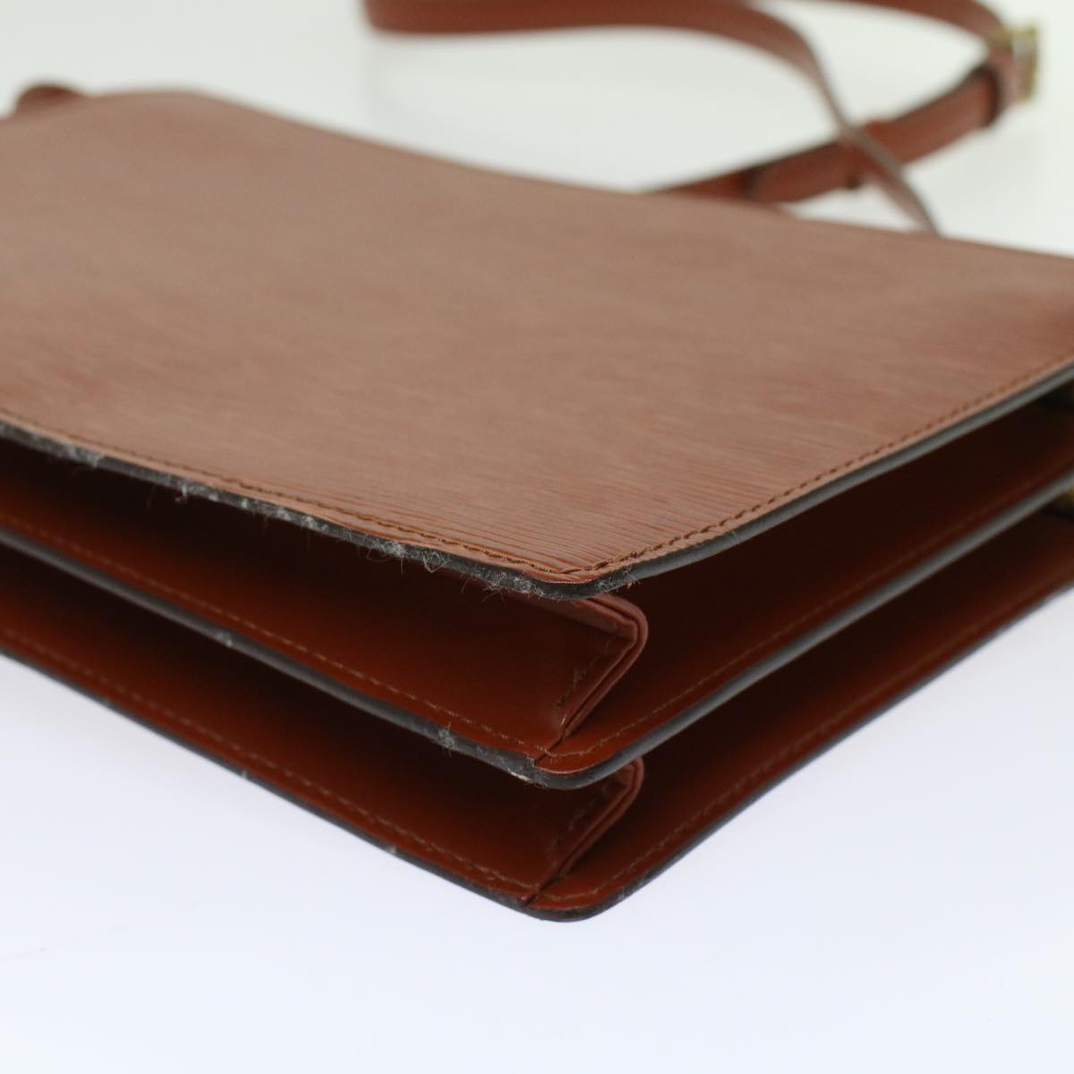 LOUIS VUITTON Epi Angian Clutch Bag Brown M52113 LV  48959