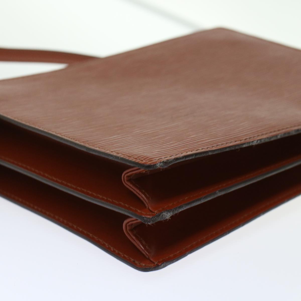 LOUIS VUITTON Epi Angian Clutch Bag Brown M52113 LV  48959