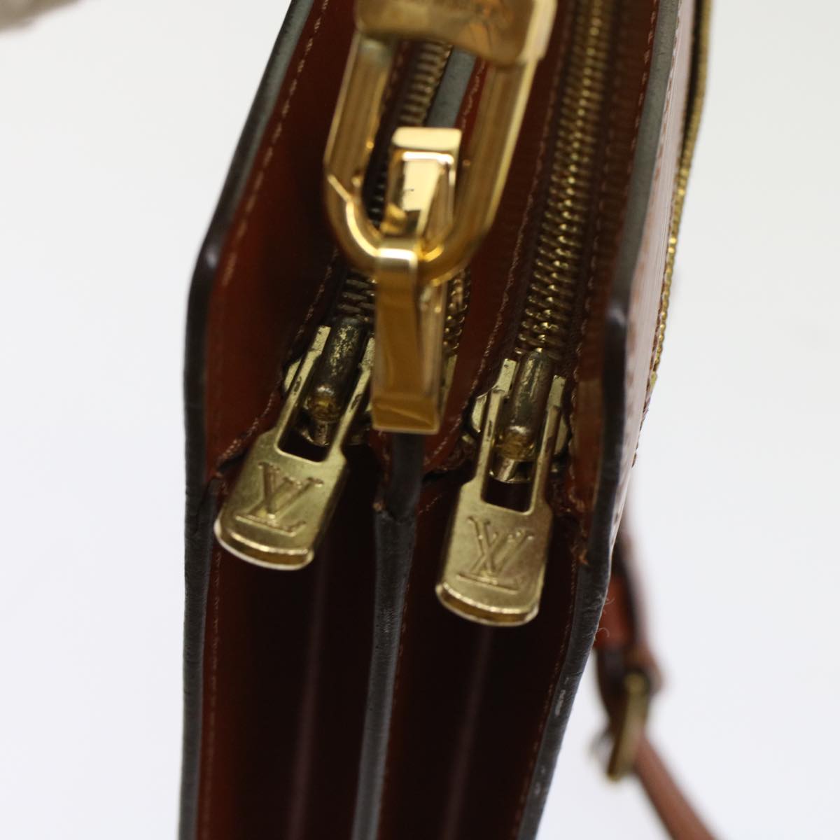 LOUIS VUITTON Epi Angian Clutch Bag Brown M52113 LV  48959