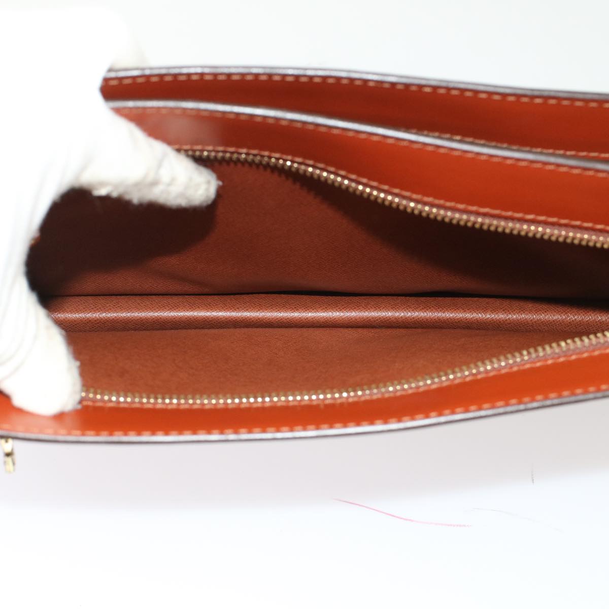 LOUIS VUITTON Epi Angian Clutch Bag Brown M52113 LV  48959