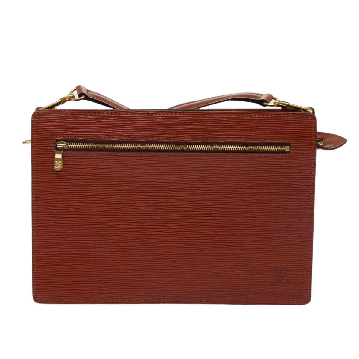 LOUIS VUITTON Epi Angian Clutch Bag Brown M52113 LV  48959