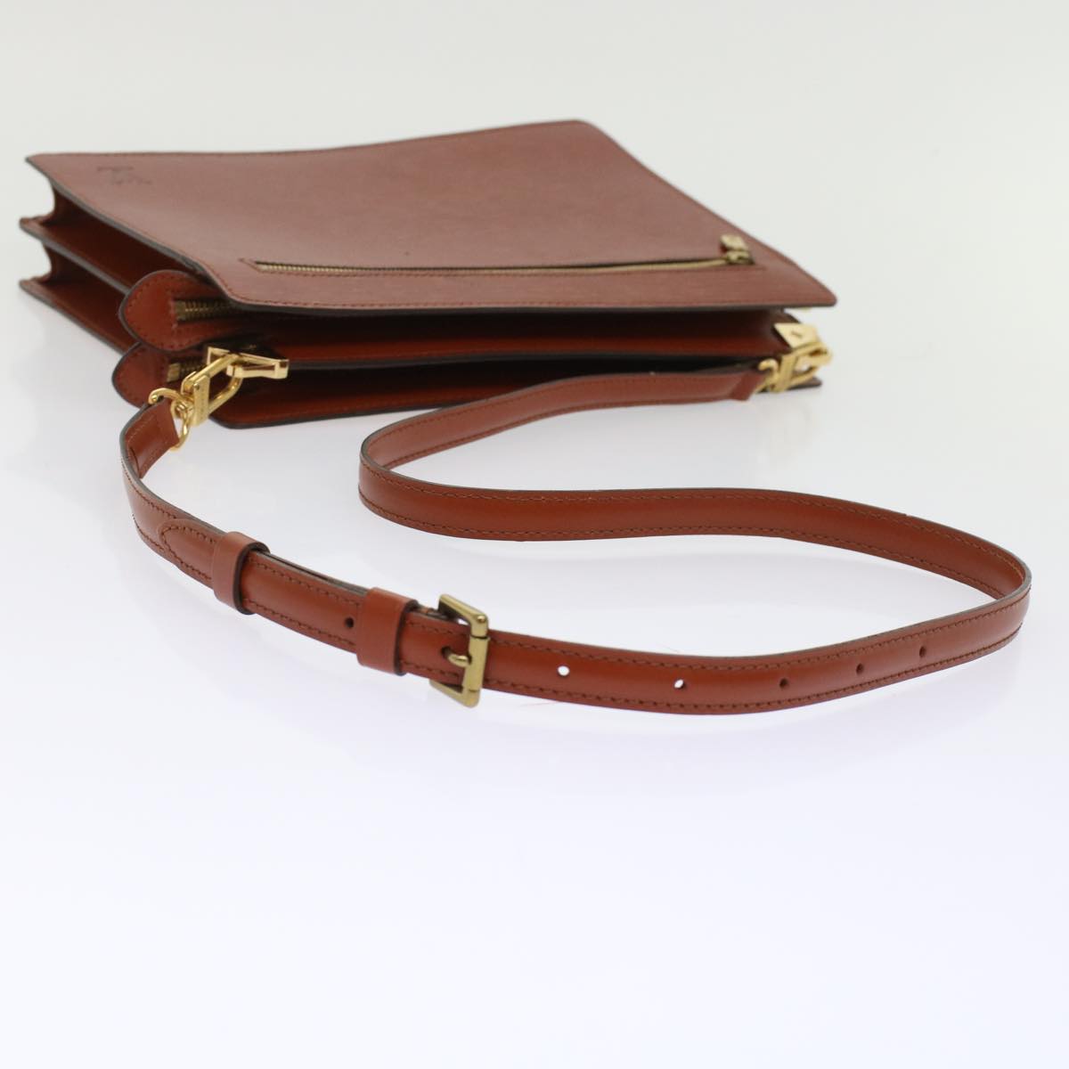 LOUIS VUITTON Epi Angian Clutch Bag Brown M52113 LV  48959
