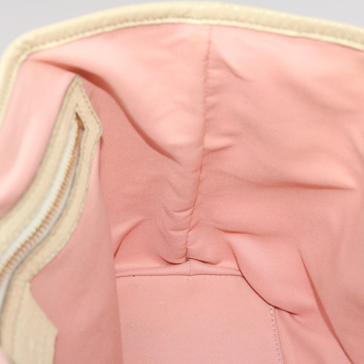 Gucci GG Canvas Sherry Line Hand Bag Pink White Green  49075