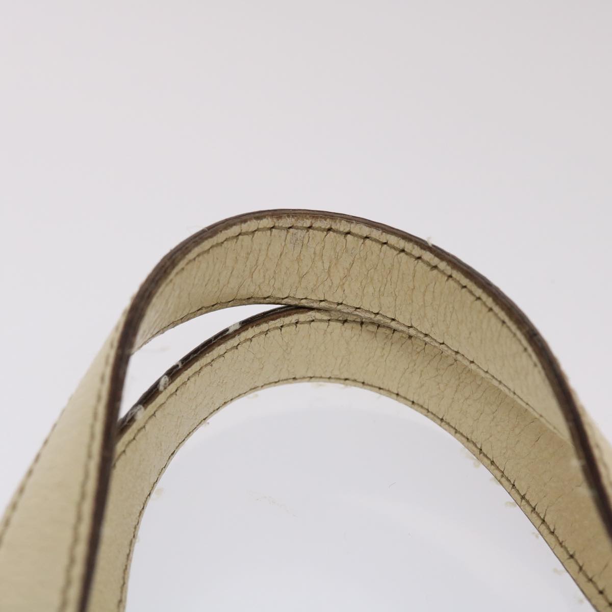 Gucci GG Canvas Sherry Line Hand Bag Pink White Green  49075