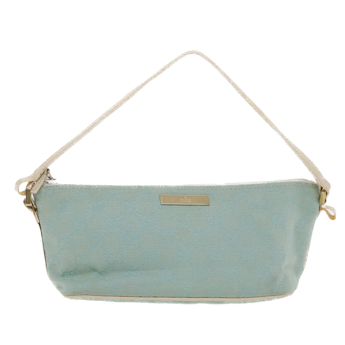 Gucci GG Canvas Accessory Pouch Light Blue White  49080