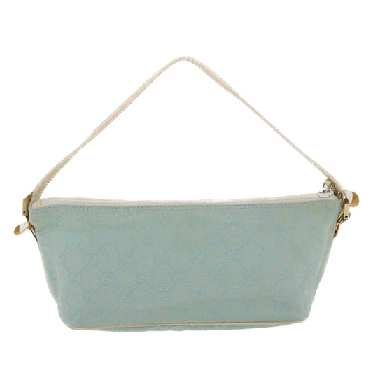 Gucci GG Canvas Accessory Pouch Light Blue White  49080