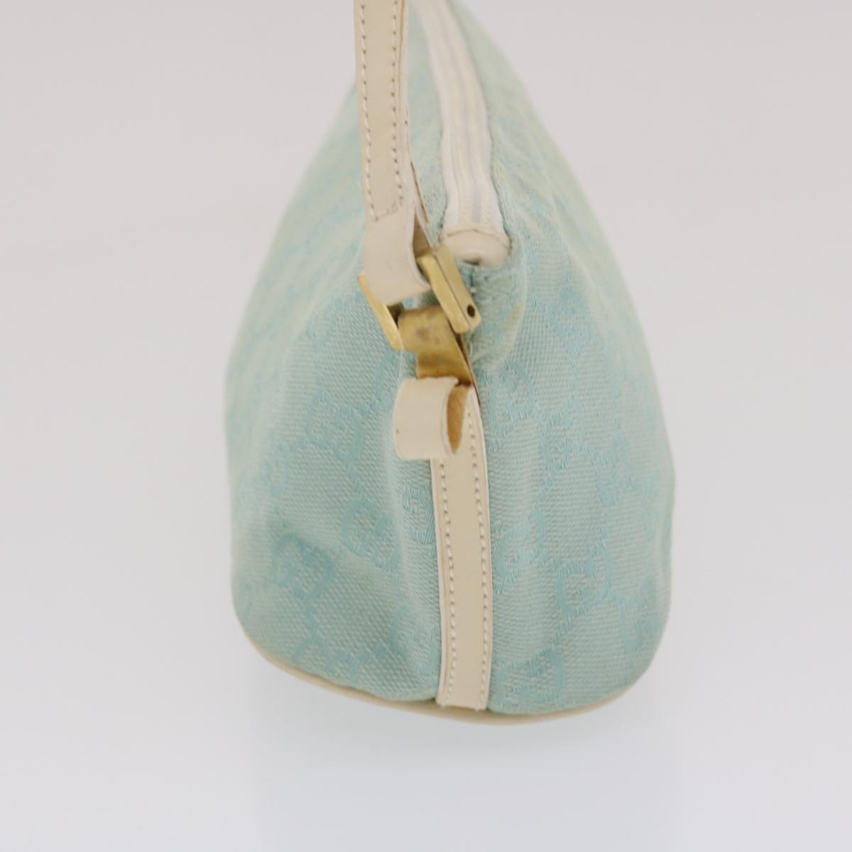 Gucci GG Canvas Accessory Pouch Light Blue White  49080
