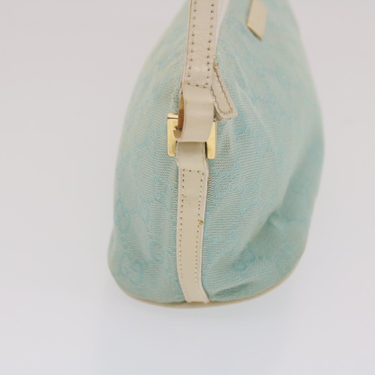 Gucci GG Canvas Accessory Pouch Light Blue White  49080