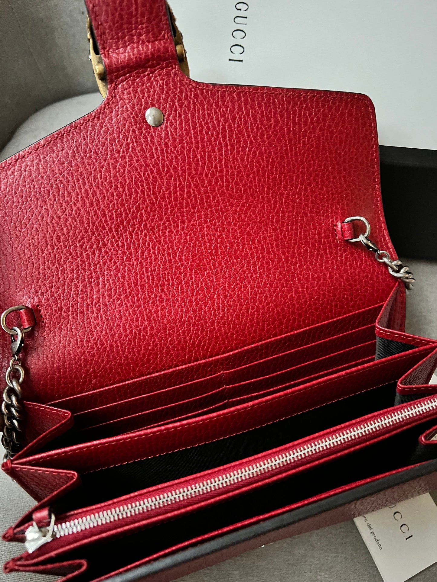 Gucci Dionysus Red Mini Chain Bag (RRP £1340)