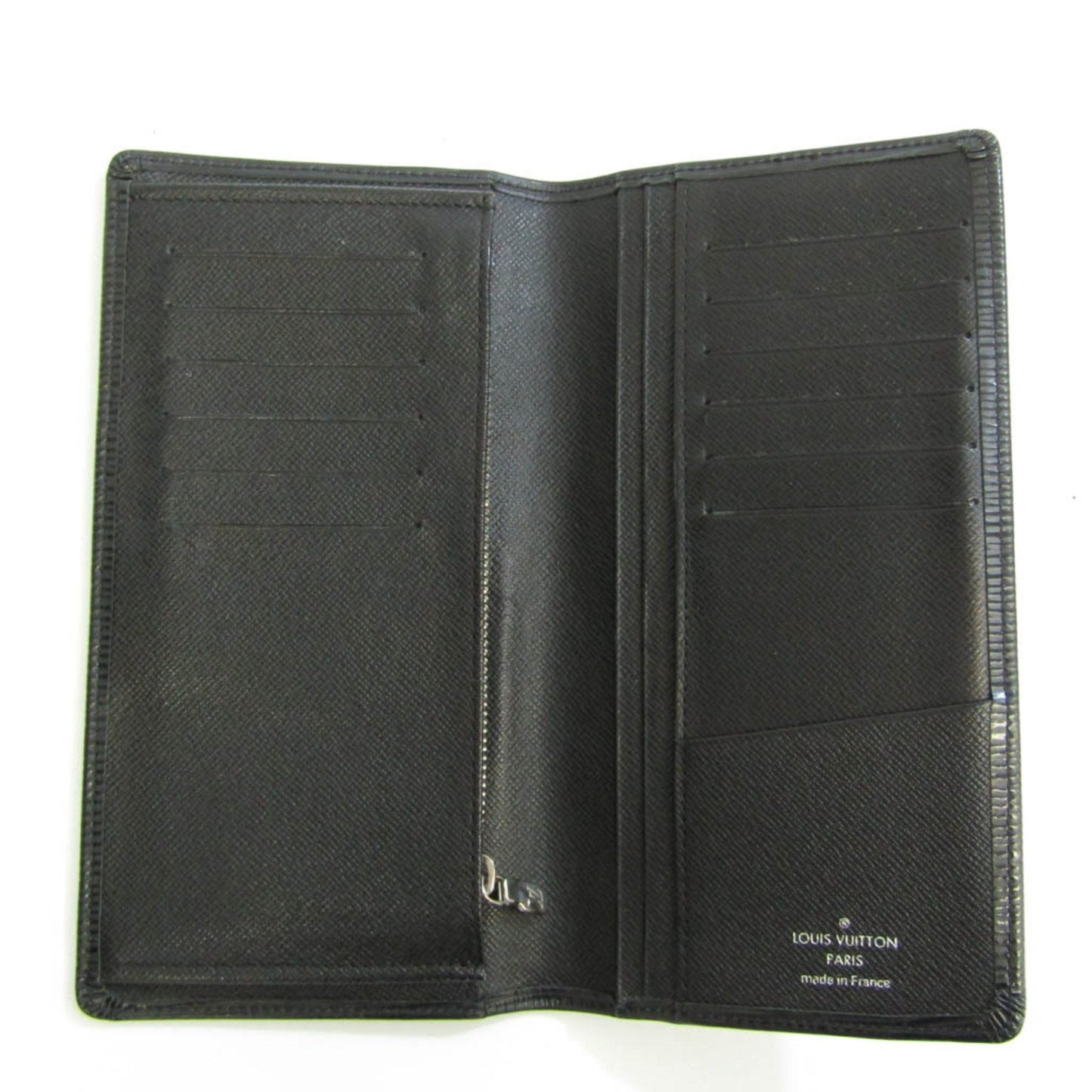 Louis Vuitton Black Leather Portefeuille Brazza wallet accessories