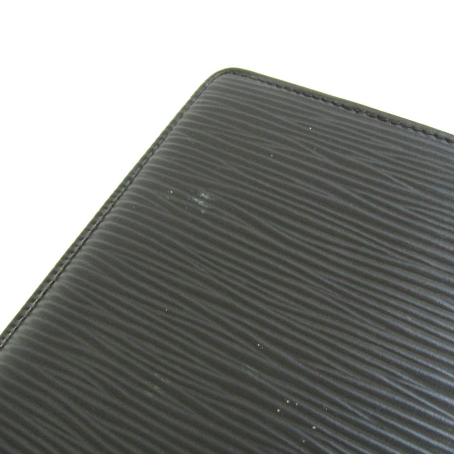 Louis Vuitton Black Leather Portefeuille Brazza wallet accessories