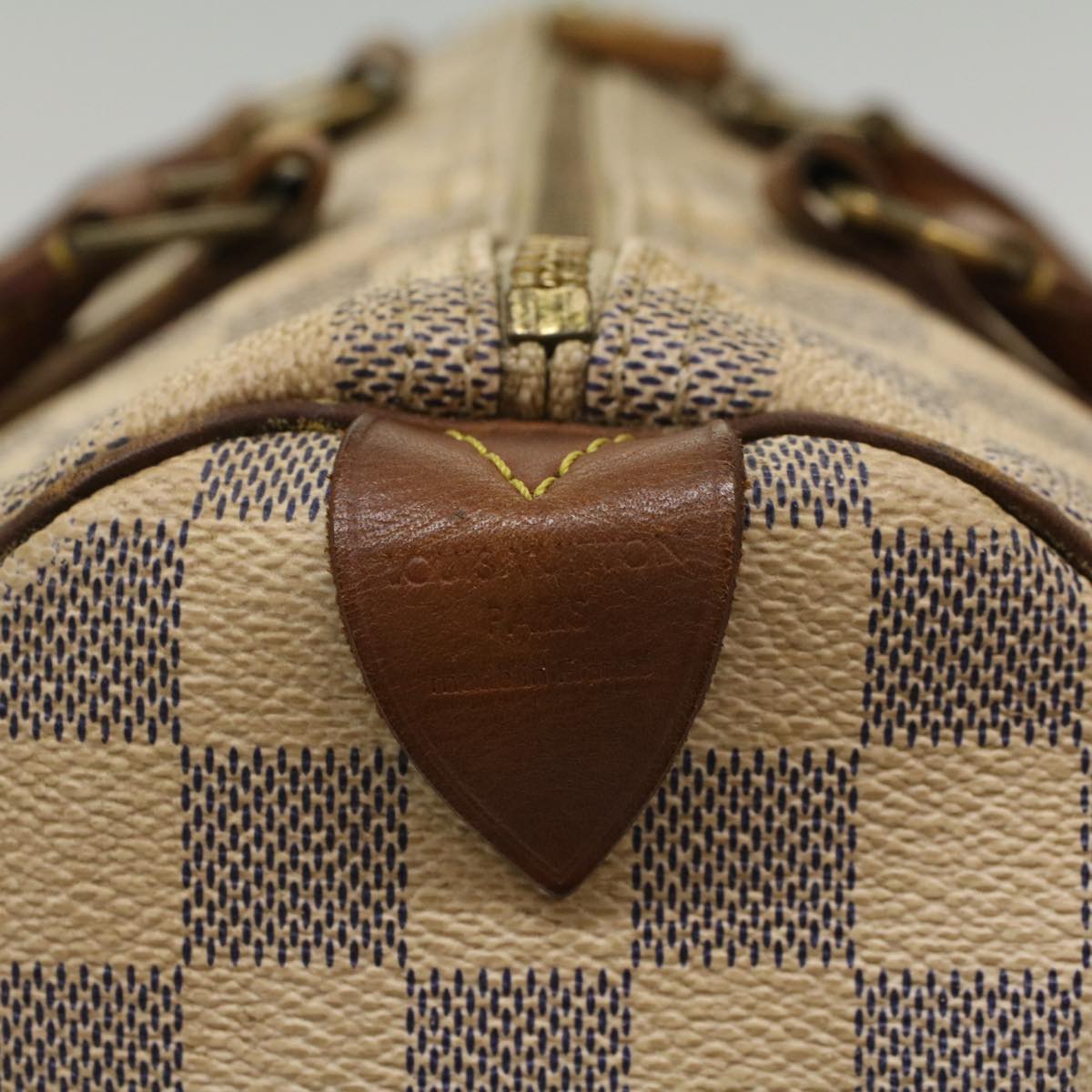 LOUIS VUITTON Damier Azur Speedy 30 Hand Bag N41533 LV Auth 49233
