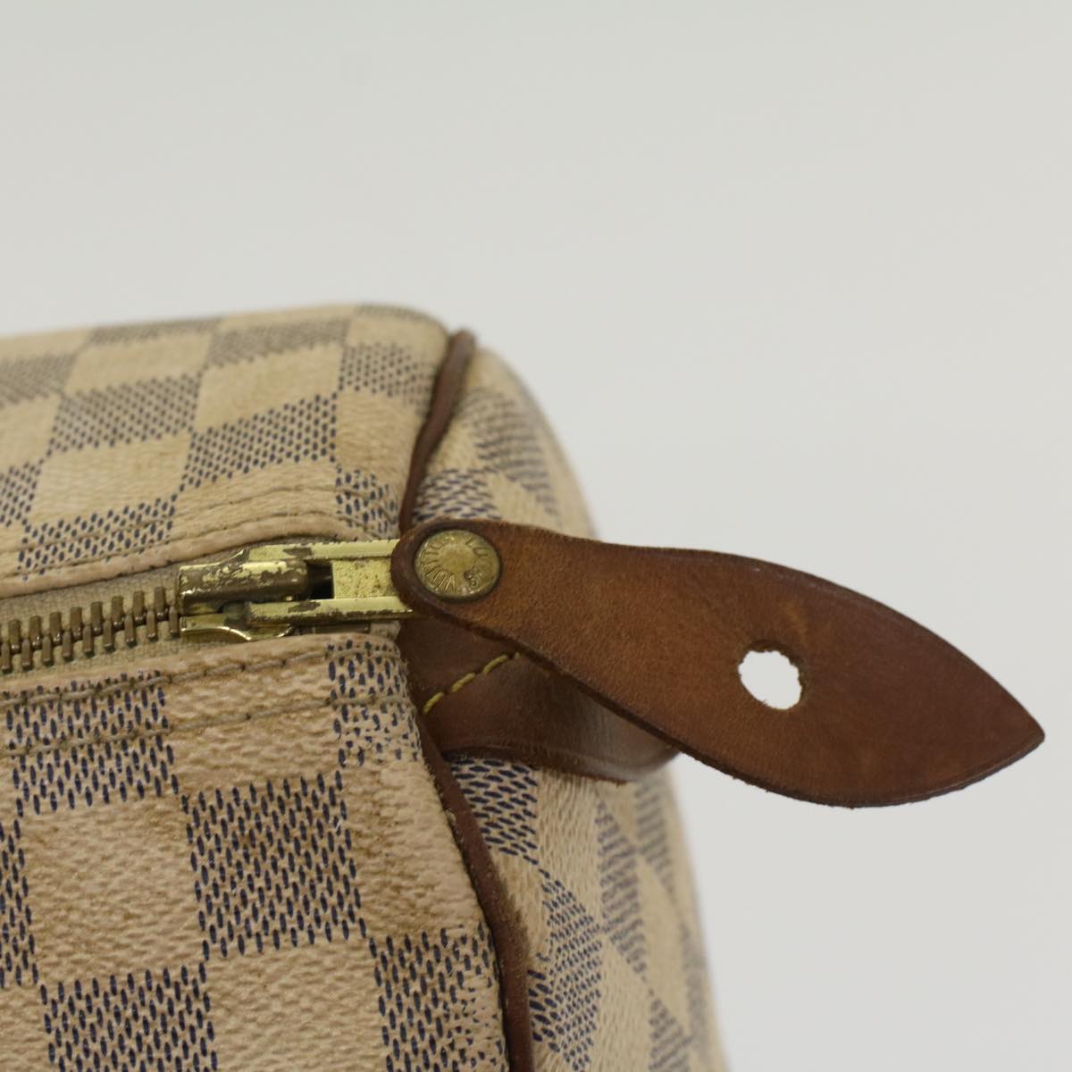 LOUIS VUITTON Damier Azur Speedy 30 Hand Bag N41533 LV Auth 49233