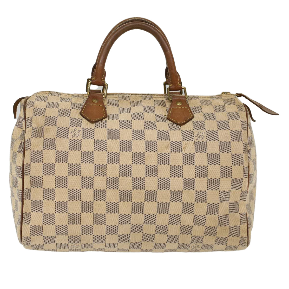 LOUIS VUITTON Damier Azur Speedy 30 Hand Bag N41533 LV Auth 49233