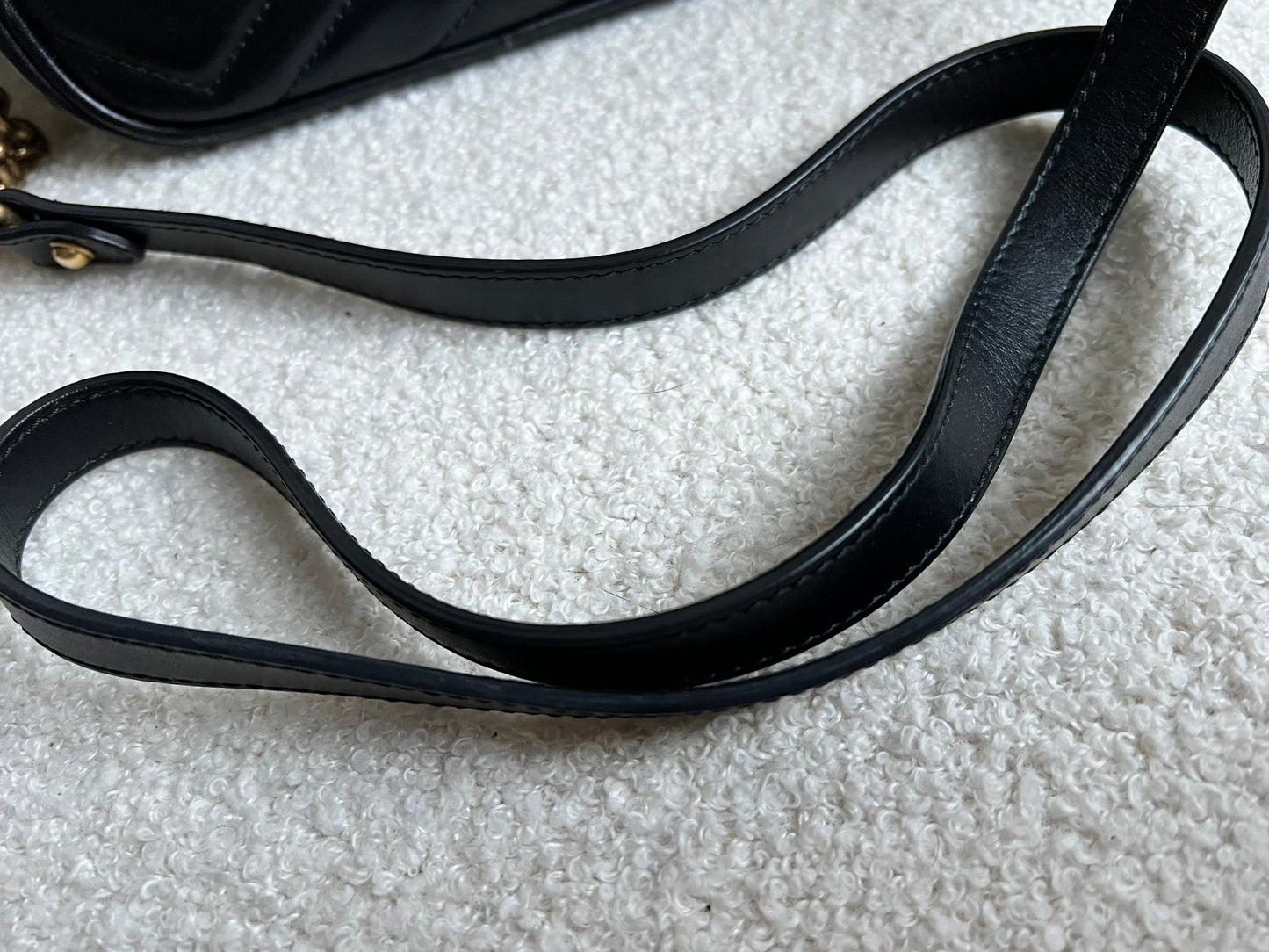Gucci GG Black Marmont Mini Shoulder Bag (RRP £1,360)
