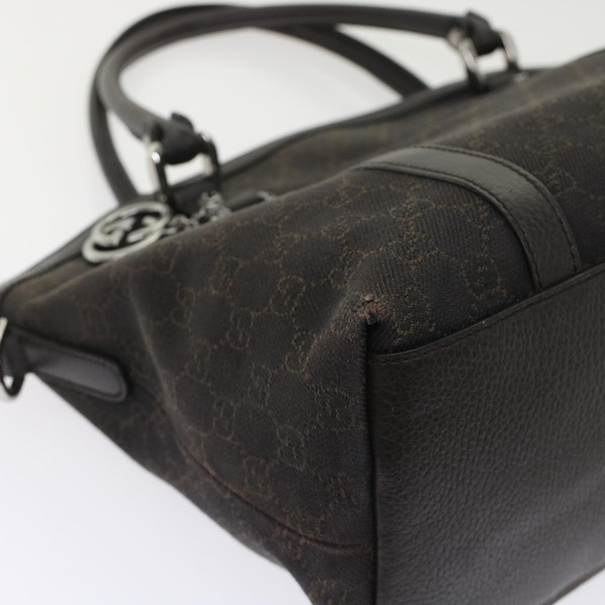 Gucci GG Canvas Hand Bag 2way Brown  49293