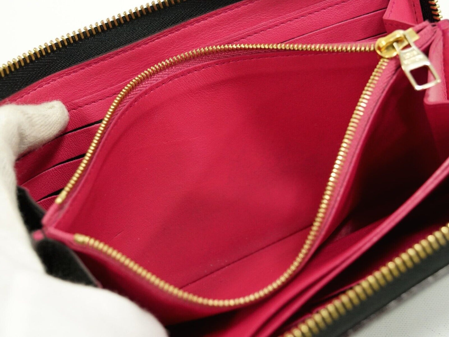 Louis Vuitton Black Leather Portefeuille com√®te wallet accessories