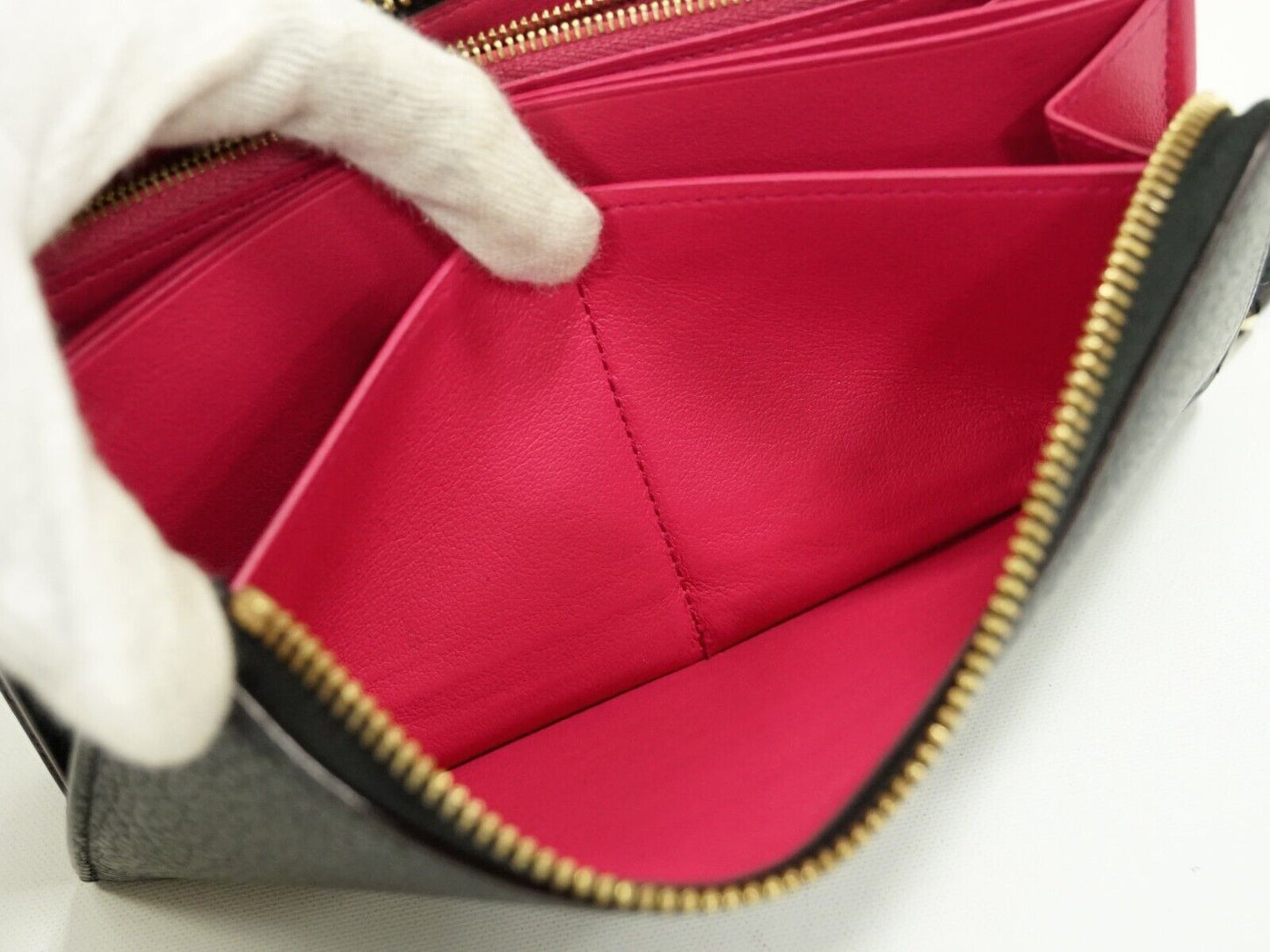 Louis Vuitton Black Leather Portefeuille com√®te wallet accessories