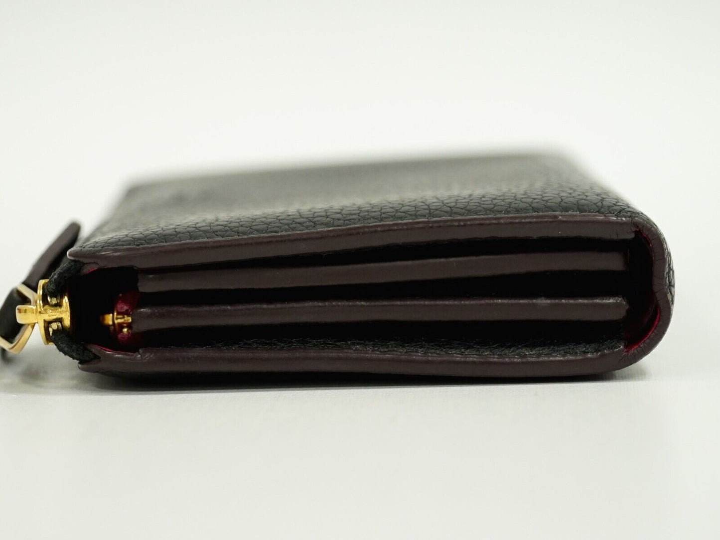 Louis Vuitton Black Leather Portefeuille com√®te wallet accessories