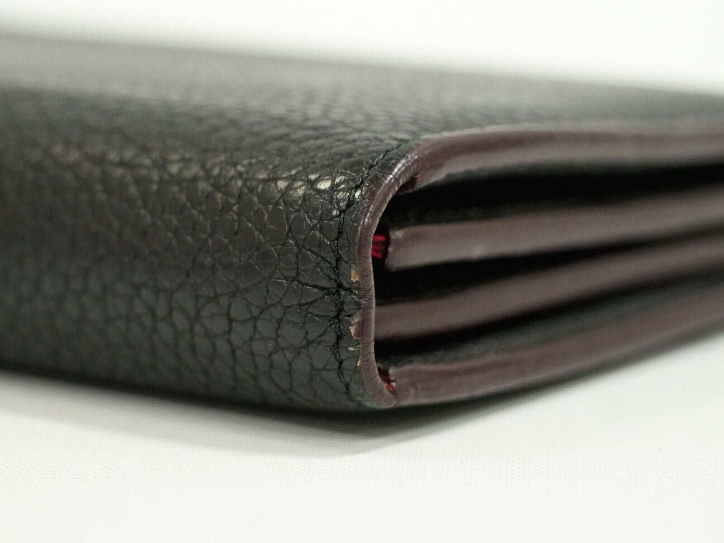 Louis Vuitton Black Leather Portefeuille com√®te wallet accessories