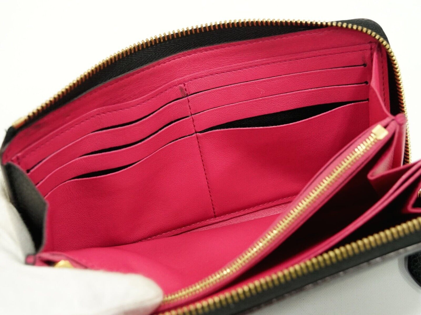 Louis Vuitton Black Leather Portefeuille com√®te wallet accessories