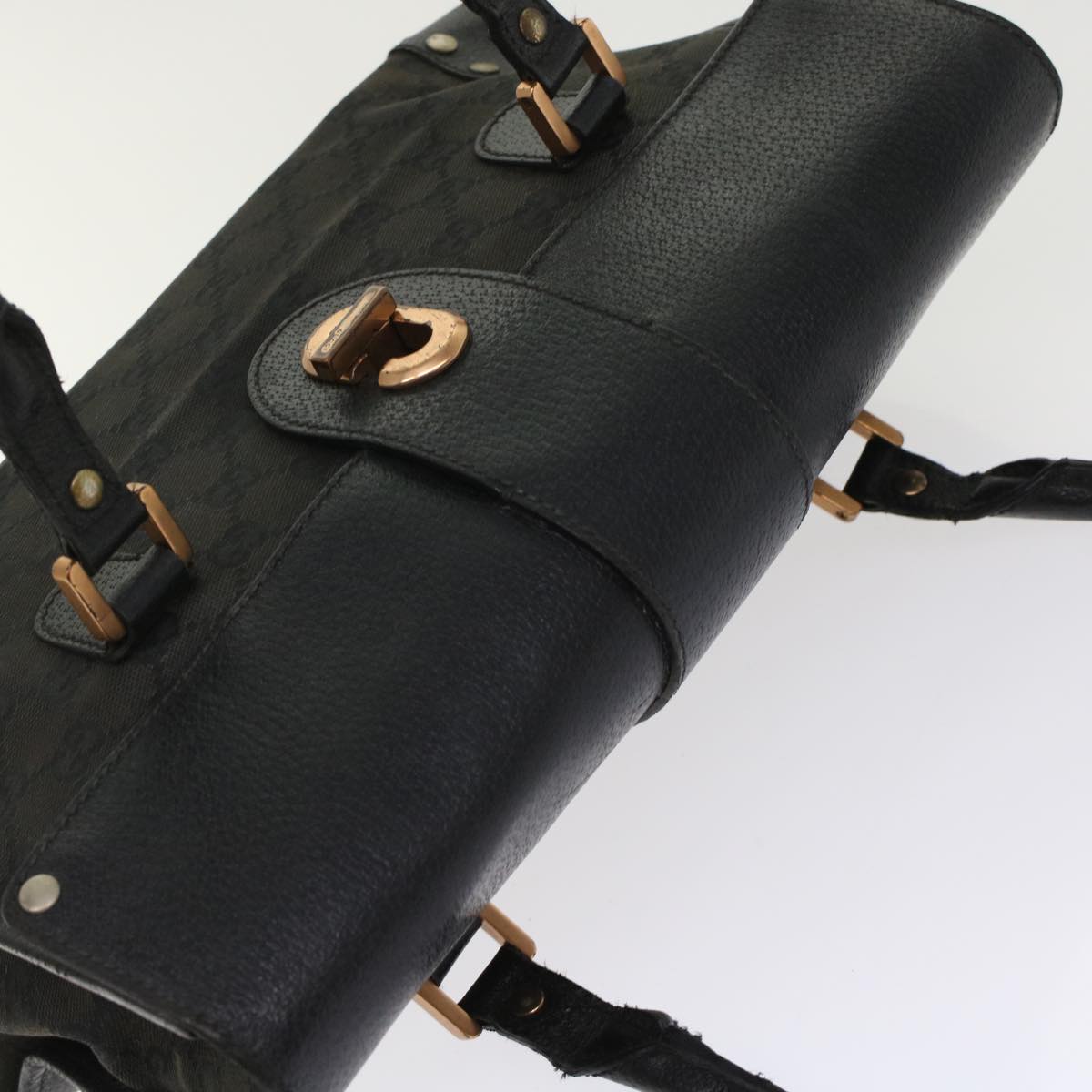 Gucci GG Canvas Hand Bag Black  49297