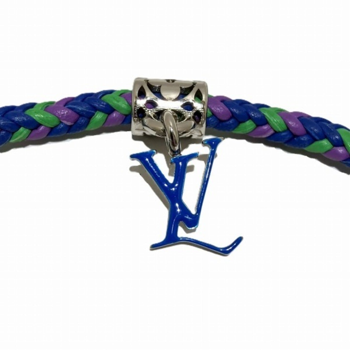 Louis Vuitton blue   Alloy Leather Charm Bracelet