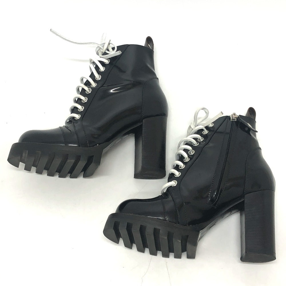 LOUIS VUITTON boots MA1117 leather black Star trail line 36 1/2