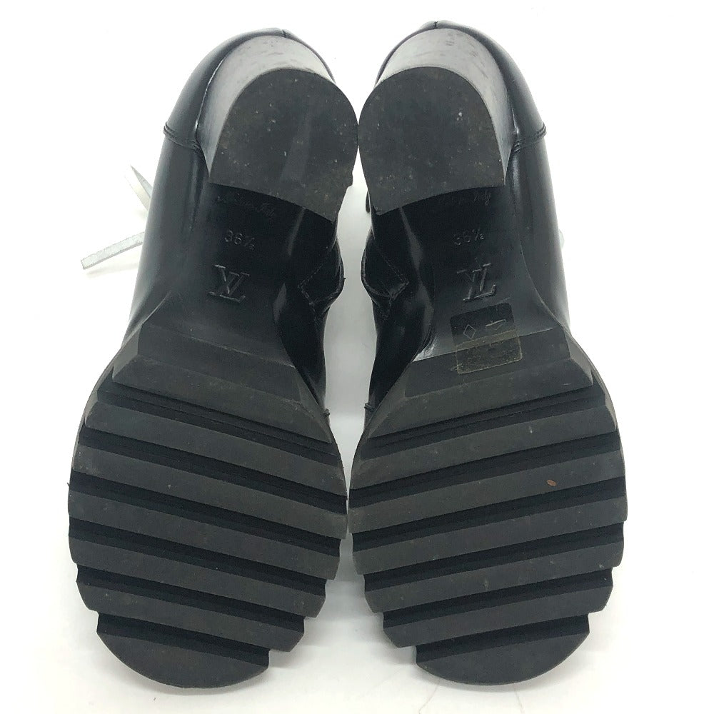 LOUIS VUITTON boots MA1117 leather black Star trail line 36 1/2