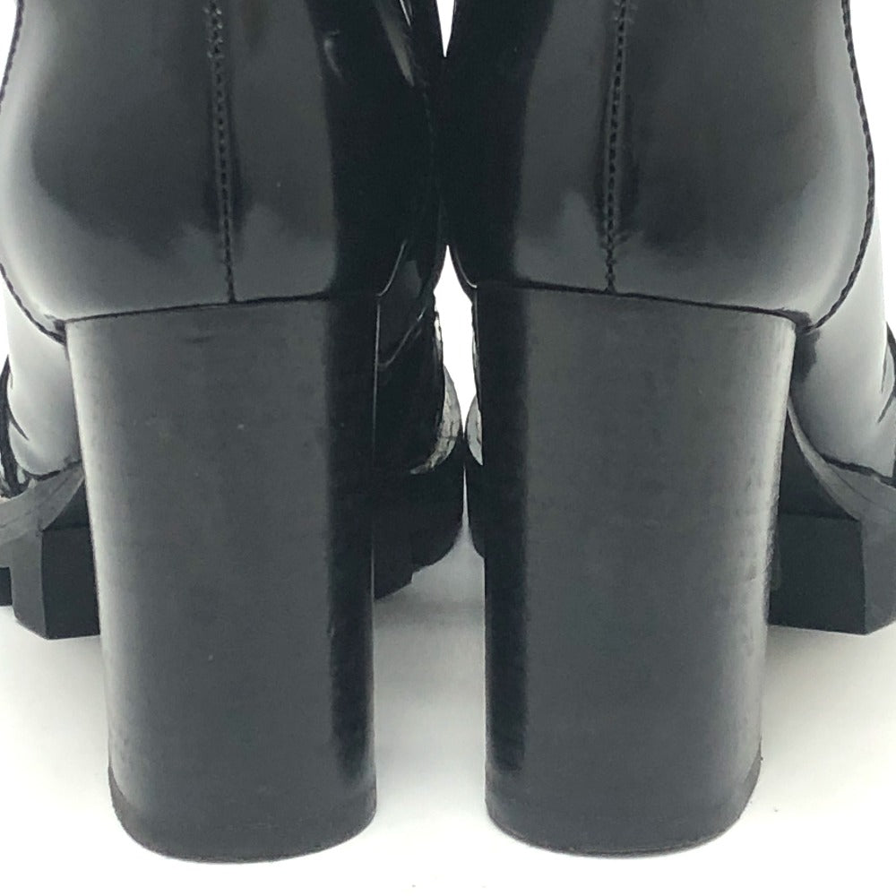 LOUIS VUITTON boots MA1117 leather black Star trail line 36 1/2