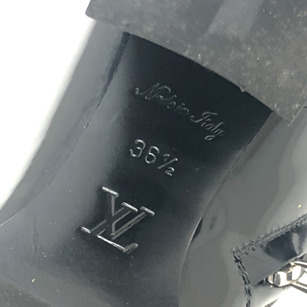 LOUIS VUITTON boots MA1117 leather black Star trail line 36 1/2