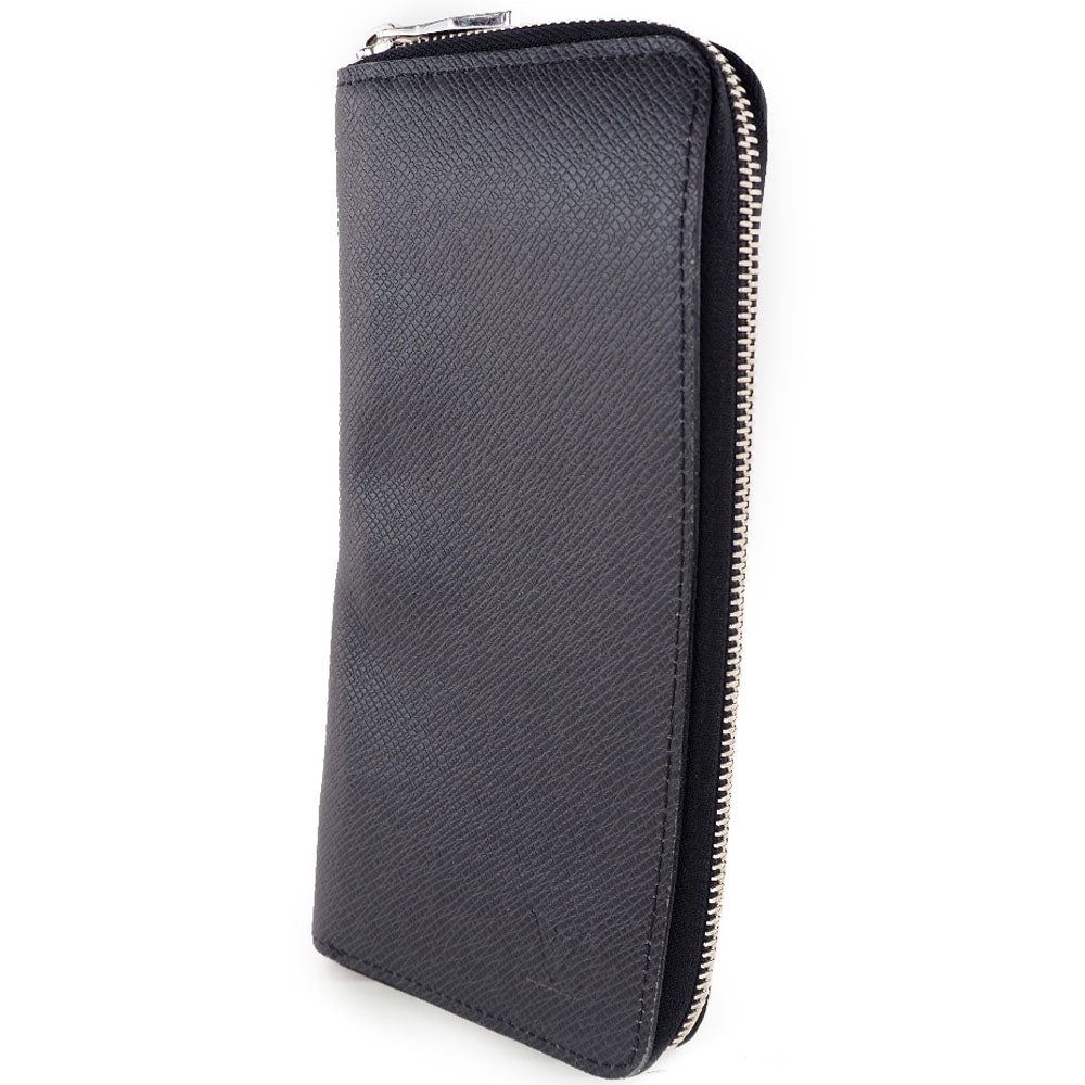Louis Vuitton Black Leather Portefeuille zippy wallet accessories